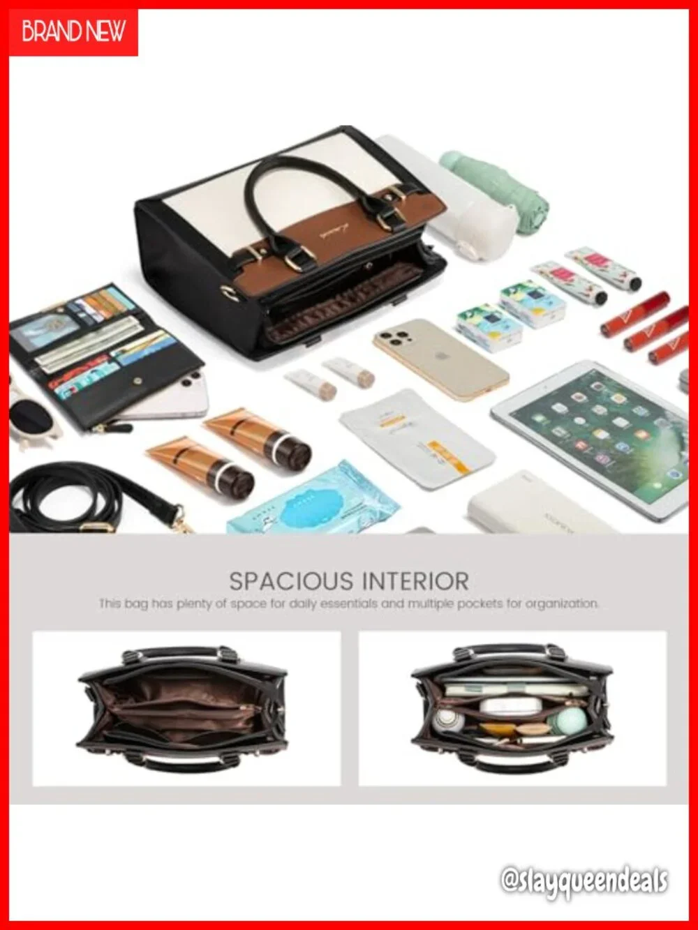 PU Leather Satchel Tote Shoulder Bag for Women with Top Handle